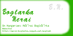 boglarka merai business card